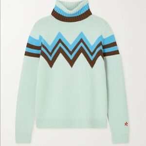 PERFECT MOMENT Alpine intarsia merino wool turtleneck sweater NEW WITH TAGS XS